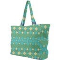 Boho Green Blue Checkered Simple Shoulder Bag View1