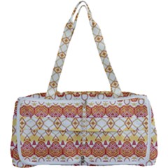 Boho Red Gold White Multi Function Bag by SpinnyChairDesigns