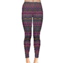 Boho Pink Mauve Blue Inside Out Leggings View1