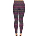 Boho Pink Mauve Blue Inside Out Leggings View2