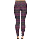 Boho Pink Mauve Blue Inside Out Leggings View4