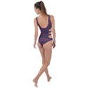 Boho Pink Mauve Blue Side Cut Out Swimsuit View2