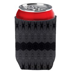 Boho Black Grey Pattern Can Holder by SpinnyChairDesigns