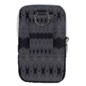 Boho Black Grey Pattern Waist Pouch (Large) View2