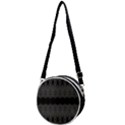 Boho Black Grey Pattern Crossbody Circle Bag View1