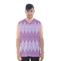 Boho Violet Purple Men s Basketball Tank Top by SpinnyChairDesigns