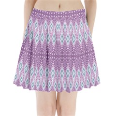 Boho Violet Purple Pleated Mini Skirt by SpinnyChairDesigns