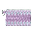 Boho Violet Purple Canvas Cosmetic Bag (Medium) View1