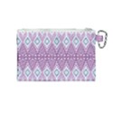 Boho Violet Purple Canvas Cosmetic Bag (Medium) View2