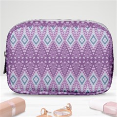 Boho Violet Purple Make Up Pouch (small) by SpinnyChairDesigns