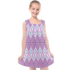 Boho Violet Purple Kids  Cross Back Dress by SpinnyChairDesigns