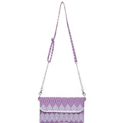 Boho Violet Purple Mini Crossbody Handbag by SpinnyChairDesigns