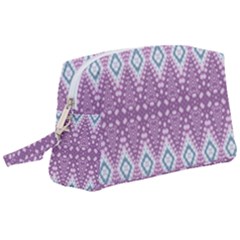 Boho Violet Purple Wristlet Pouch Bag (large) by SpinnyChairDesigns