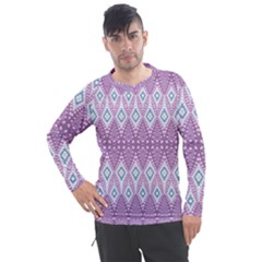 Boho Violet Purple Men s Pique Long Sleeve Tee