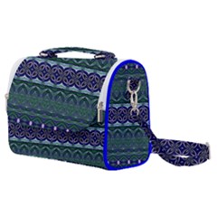 Boho Blue Green  Satchel Shoulder Bag by SpinnyChairDesigns