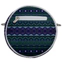 Boho Blue Green  Crossbody Circle Bag View2