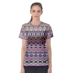 Colorful Boho Pattern Women s Sport Mesh Tee