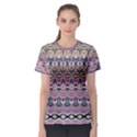 Colorful Boho Pattern Women s Sport Mesh Tee View1