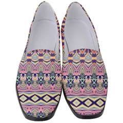 Colorful Boho Pattern Women s Classic Loafer Heels by SpinnyChairDesigns