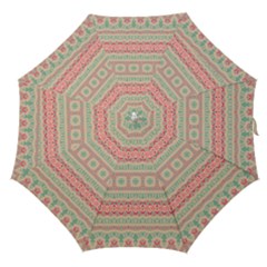 Boho Teal Pink Straight Umbrellas by SpinnyChairDesigns