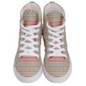 Boho Teal Pink Women s Hi-Top Skate Sneakers View1