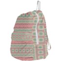 Boho Teal Pink Foldable Lightweight Backpack View4