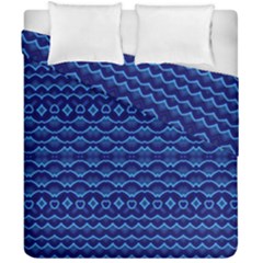 Cobalt Blue  Duvet Cover Double Side (california King Size) by SpinnyChairDesigns