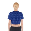 Cobalt Blue  Cotton Crop Top View2