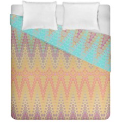 Boho Pastel Colors Duvet Cover Double Side (california King Size) by SpinnyChairDesigns