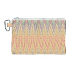 Boho Pastel Colors Canvas Cosmetic Bag (large) by SpinnyChairDesigns