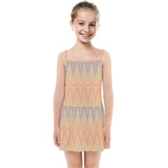 Boho Pastel Colors Kids  Summer Sun Dress by SpinnyChairDesigns