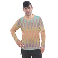 Boho Pastel Colors Men s Pique Long Sleeve Tee