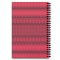 Crimson Red Pattern 5.5  x 8.5  Notebook View4