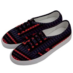 Boho Orange Black Men s Classic Low Top Sneakers by SpinnyChairDesigns