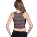 Boho Wine Grey Racer Back Crop Top View2