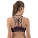 Boho Wine Grey Back Web Sports Bra View2