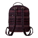 Boho Wine Grey Flap Pocket Backpack (Small) View3