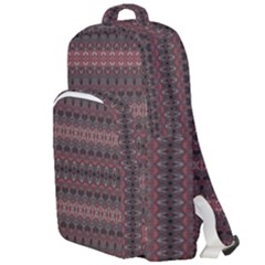 Boho Wine Grey Double Compartment Backpack by SpinnyChairDesigns