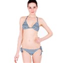 Boho Faded Blue Grey Classic Bikini Set View3