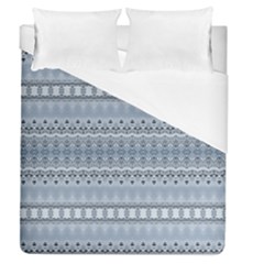 Boho Faded Blue Grey Duvet Cover (queen Size) by SpinnyChairDesigns