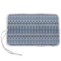 Boho Faded Blue Grey Pen Storage Case (L) View1