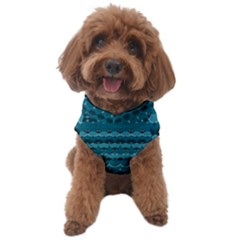 Boho Teal Pattern Dog Sweater by SpinnyChairDesigns