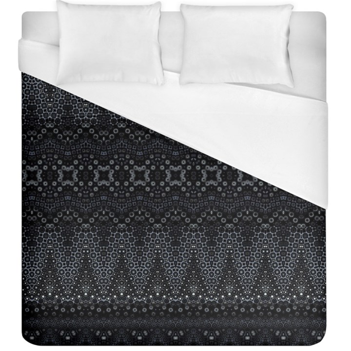 Boho Black and Silver Duvet Cover (King Size)