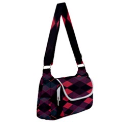 Pink Orange Black Diamond Pattern Multipack Bag by SpinnyChairDesigns