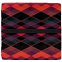 Pink Orange Black Diamond Pattern Seat Cushion View4