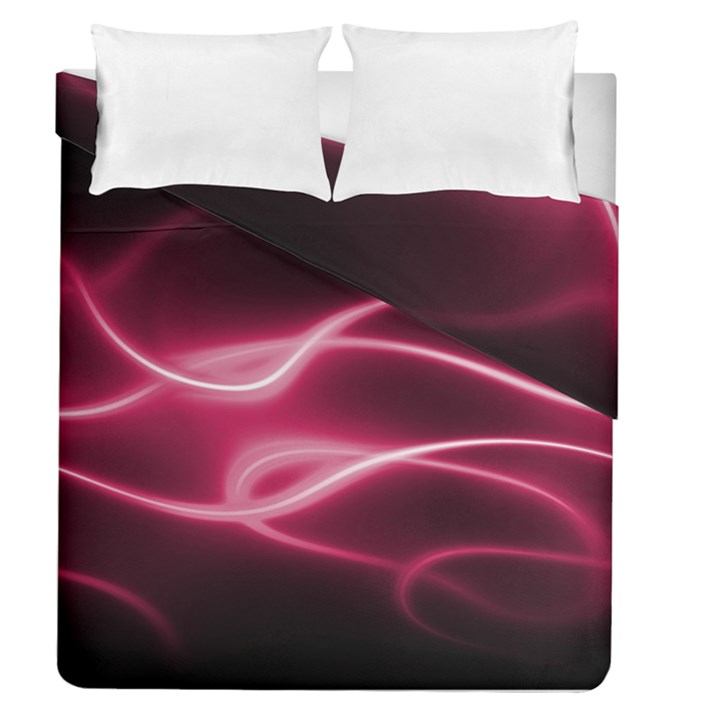 Neon Pink Glow Duvet Cover Double Side (Queen Size)