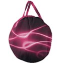 Neon Pink Glow Giant Round Zipper Tote View1