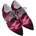 Neon Pink Glow Pointed Oxford Shoes View3