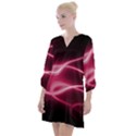 Neon Pink Glow Open Neck Shift Dress View1