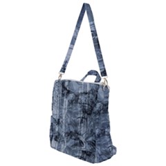 Faded Blue Texture Crossbody Backpack by SpinnyChairDesigns